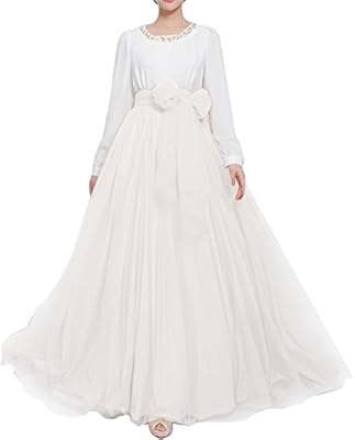 Women Wedding Long Maxi Puffy Tulle Skirt Floor Length A Line With