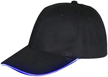 UKnows Fashion Cool LED Light Up Baseball Hat Luminous Glow Adjustable Cap Party Sports(Blue)