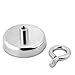 Neodymium Fishing Magnet 330 LBS Super Strong Pulling Force with Eyebolt for Retrieving in River and Magnetic Fishing, 2.36