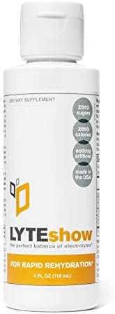 LyteShow (68 Bottles) - Electrolyte Concentrate for Rapid Rehydration - 120 Servings (With Magnesium, Potassium, Zinc)