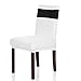 Anself 50PCS Wedding Elastic Spandex Chair Cover Sashes Bows Elastic Chair Bands with Buckle for Party Hotel Event Decorations