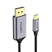 CHOETECH USB C to DisplayPort Cable(6FT/1.8m), Thunderbolt 3 to DisplayPort Coaxial Braided Cable Supports 4K 60Hz Compatible with MacBook Pro/MacBook Air/iPad Pro 2018, Surface Book 2, Dell XPS 15