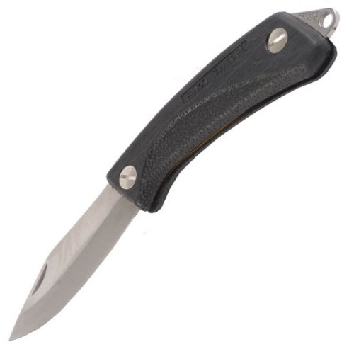 EKA Swede 92 Rear Locking Blade Folder Knife, 3.43-Inch, Black