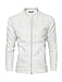 uxcell Men Argyle Design Stand Collar Zippered Jacket Cream White S US 36