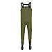 Duck and Fish Green Neoprene 200G Thinsulate Hunting Fishing Chest Wader Boots