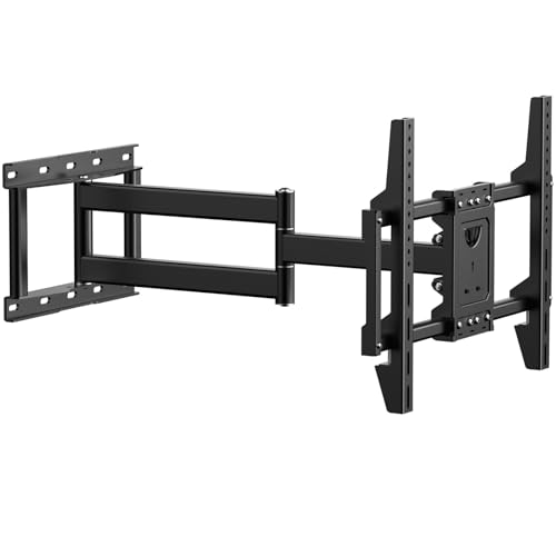 JXMTSPW Soporte Pared para TV de 32-80 Pulgadas, Soporte TV Pantallas con Giratorio e Inclinable, VESA Máx 600x400 mm,Soporta hasta 60 kg,Soporte Television Pared con Articulado Brazo y Rotación