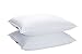 JA COMFORTS Goose Down and Feather Bed Pillows for Sleeping (2 Pack)- King(20IN×36IN) Hotel Collection, Natural Filling, Natural Cotton Cover, White