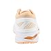 ASICS Women's Gel-Kayano 24 Lite Show Running Shoe - Color: White/White/Apricot Ice (Regular Width) - Size: 9.5