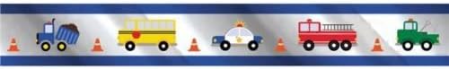 Traffic Jam Party Foil Happy Birthday Banner