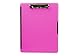 Dexas Slimcase 2 Plastic Clipboard with Storage and Side Opening, Neon Pink, Office Supplies Clipboards to Organize, Carry and Store, A4 Holder, Style and Functionality Nursing Clipboards