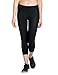 Baleaf Women's 3D Padded 3/4 Cycling Compression Tights Wide Waistband UPF 50+ Black Size L