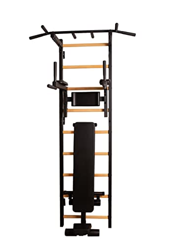 BenchK - Wooden Swedish Ladder Wall Stall Bar