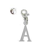 Sexy Sparkles Dangling Letters Clip on Pendant Charm for Bracelet or Necklace