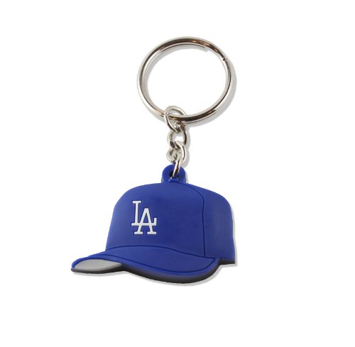 MLB Los Angeles Dodgers Soft Rubber Team Cap Key Ring