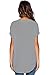 Dearlovers Women Summer Soft Loose Short Sleeve Shirts Blouse Tops Medium Grey