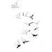 Flying Birds Mirror Wall Stickers Decals Tattoos for Wall Decor Home Decor-Silver