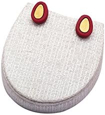 Terramart_ Handmade Terracotta Earring Set_Fashion Jewellery for Women / Girls ( Maroon &amp; Gold )