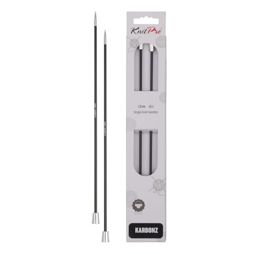 KnitPro - Karbonz, Ferro Dritto 35 cm 3.25 mm