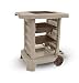 Suncast Portable Outdoor Garden Cart - Durable Resin Gardening Center on Wheels - Store Garden Accessories and Equipment - Ideal for Gardening and Outdoor Projects - Taupe primary