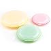 Fasmov Silicone Collapsible Storage Bowls with Lids-Set of 3