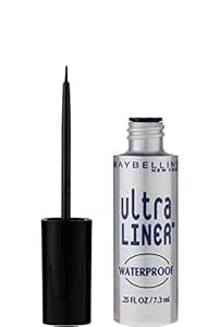 Maybelline New York Ultra-Liner Liquid Liner, Waterproof, Black 135L-01 , 0.25 fl oz (7.3 ml)