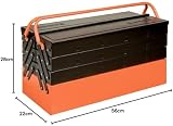Bahco Metallic Tool Box 7 Trays Black Orange - Storage Case Organizer view 3