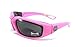 Choppers Womens Pink Padded Motorcycle Biker Glasses Goggles - Several Lens C...