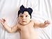 Baby Bling Bows Newborn to Little Girls Hair Bow - Trimmed and Classic Knot Headbands Toddlers Hair Accessories, One Size (2 Pack - Burgundy and Navy)