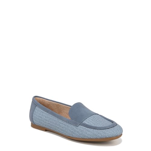 Naturalizer Soul Womens Bebe Slip On Loafer Chambray Blue Woven 8 M