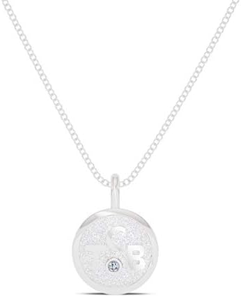 Elvis Presley Diamond TCB Round Pendant in Sterling Silver