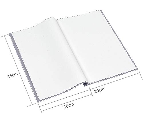 Sunland Set of 3 Premium Microfiber Jewelry Polishing Cloth - Best for Cleaning Silver, Gold and Platinum Jewelry