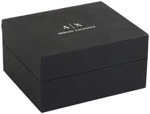 Relojes de hombre, Movimiento de cuarzo cronógrafo y caja de 46 mm con correa de acero inoxidable, Negro azabache
