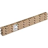 Replacement For Compatible With Suntuf Plastic Beige Horizontal Corrugated Closure Strips 3/4 Thick x 24 L x 1-1