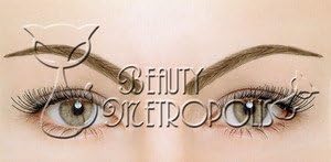Medium Ash Brown 100% Human Hair Natural False Eye Brow Eyebrow Wig