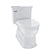 TOTO MS964214CEFG#11 Eco Soiree Elongated One Piece Toilet with Chrome Plated Sanagloss, Colonial White