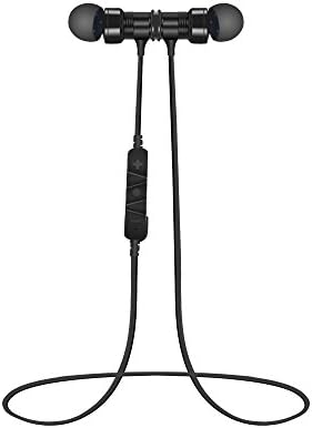 Bluetooth Headphones, SOWAK S3 Wireless 4.1 Headset Noise Cancelling Magnetic Earbuds Stereo Earphones with Mic (black)