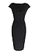 VfEmage Womens Asymmetric Neckline Ruched Twist Wear to Work Casual Dress
