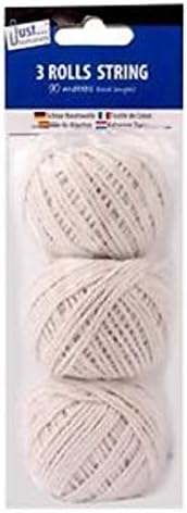 Tallon Just Stationery 90m String Ball (Pack of 3), White