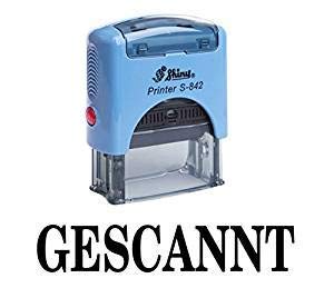 Printtoo GESCANNT Personal Stationery Office Rubber Stamping Self-Inking Stamp