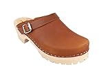 Lotta From Stockholm Classic Clogs in Brown Oiled