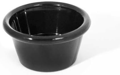 Gessner Products IW-0361-BK 2 oz. Smooth-Sided Ramekin- Case of 12