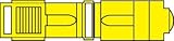 3M Scotchlok T-Tap Nylon Insulated Self-Stripping Female QuickSlide 953X Disconnect 12-10 AWG (Yellow) - 100 Pieces