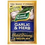 Good Seasons Salad Dressing & Recipe Mix .6-.75oz Packets (Pack of 12) (Garlic & Herb .75oz)