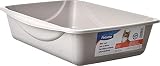 Petmate Open Cat Litter Box, Blue Mesa/Mouse Grey, 4 Sizes