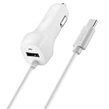USB Type C Car Charger, Vehicle Car Charger USB C Cable for Google Pixel, Galaxy S8