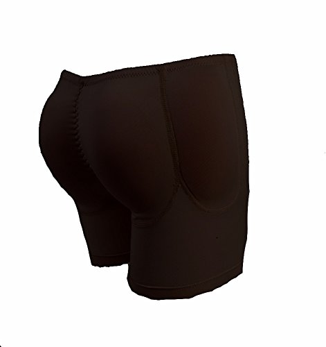 Hush by Mystiqueshapes Silicone Fake Padded Panties Brief Underwear Shapewear (L, Premium Black)