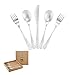 Premium Stainless Steel Kids Utensil Set, 5 Piece: 2 Forks, 2 Spoons, 1 Knife. Highest Quality, Lifetime