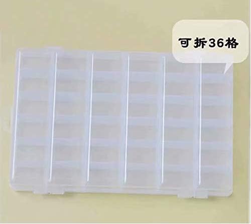 Plastic Storage Box 10 15 24 36 Grid Detachable Transparent Metal Button Fishing Gear Jewelry Precious Beads Electric Accessories
