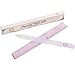 Malva Belle Best Crystal Glass Nail File & Travel Case - Heavy Duty Professional Nail Shaper - Lilac 2mm