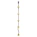 Swinging Monkey Products Climbing Rope with Platforms, Yellow - Playground Accessories, 6.5 Foot Rope Supports Over 300lbs